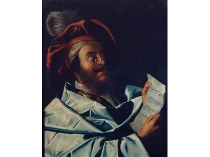 A Man Singing (No.65) by Gerard van Honthorst A Man Singing (No.65) by Gerard van Honthorst