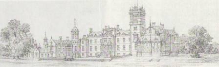 An anonymous architect's sketch (probably executed around August 1859) illustrating one of the grander schemes considered by Robert Campbell - but mercifully never implemented - for the enhancement of the house. An anonymous architect's sketch (probably executed around August 1859) illustrating one of the grander schemes considered by Robert Campbell - but mercifully never implemented - for the enhancement of the house.