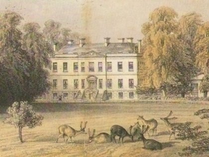 A mid-nineteenth century view of the Loveden house and the maturing landscape (lithograph by J.S. Kell) A mid-nineteenth century view of the Loveden house and the maturing landscape (lithograph by J.S. Kell)