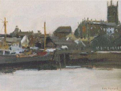 Newlyn Quay (No.257) by Ken Howard, RA Newlyn Quay (No.257) by Ken Howard, RA