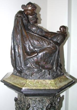 'Love's Coronet' bronze by J. Reynolds Stephens 'Love's Coronet' bronze by J. Reynolds Stephens