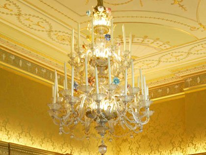A Murano glass chandelier - late nineteenth century A Murano glass chandelier - late nineteenth century