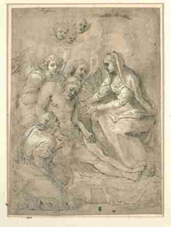 The Lamentation (No.308) by Bolognese School, 17th Century The Lamentation (No.308) by Bolognese School, 17th Century